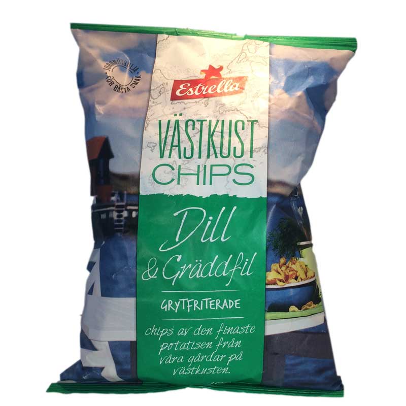 Västkust Chips Dill & Gräslök - 75% rabatt