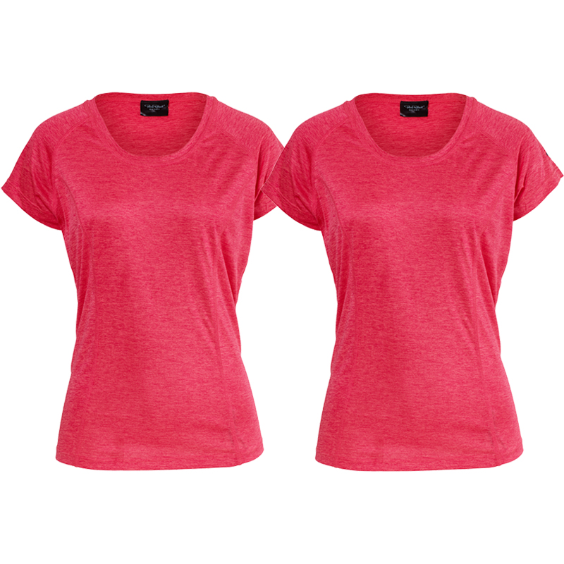 T-shirt Athletic Fit Rouge Melange Small 2-pack - 70% rabatt