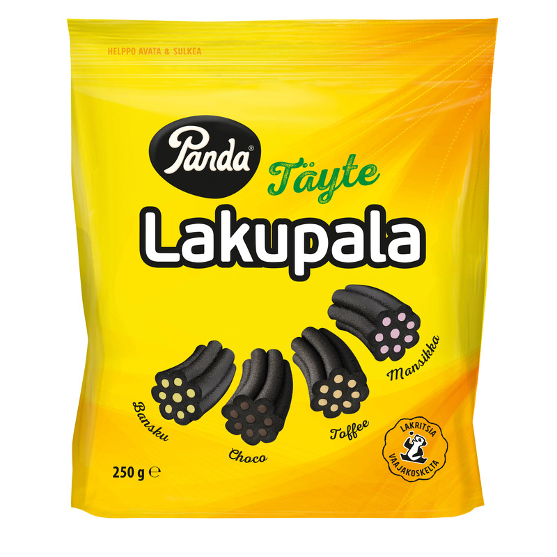 Lakritsgodis "Täyte Lakupala" 250g - 35% rabatt