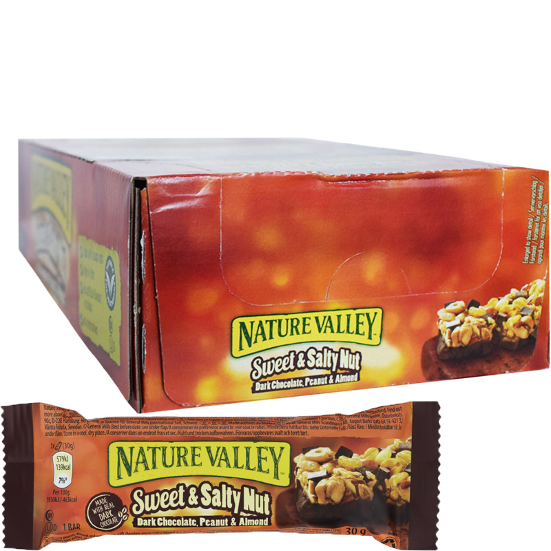 Hel Låda Bars "Sweet & Salty Nut" 18 x 30g - 43% rabatt