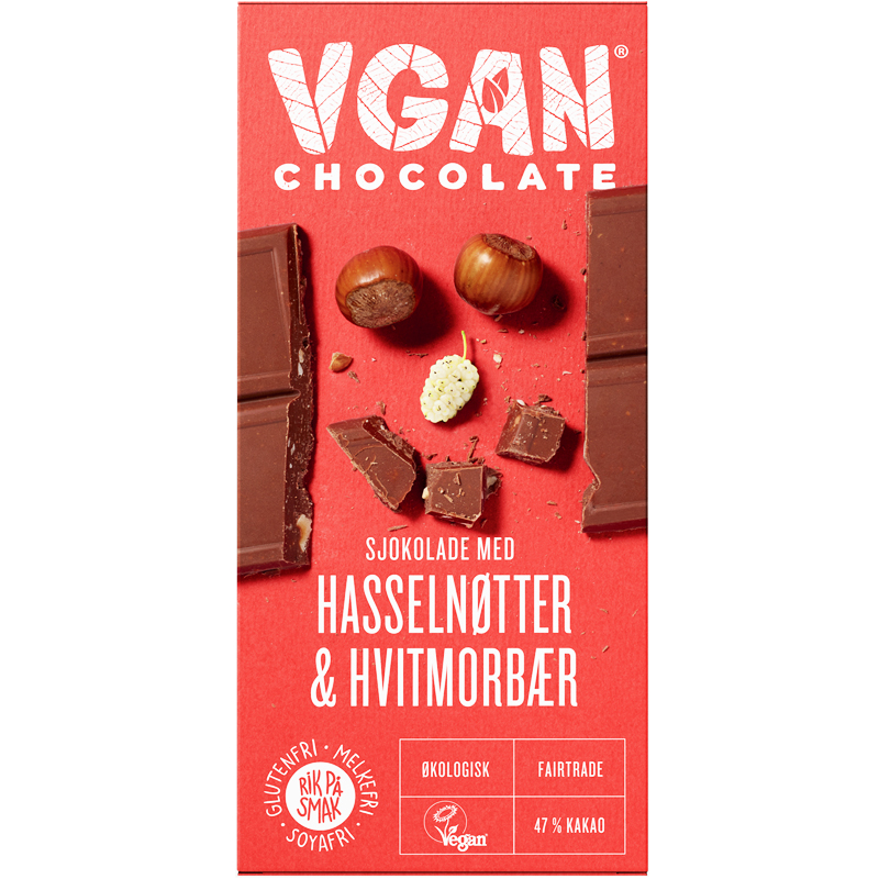 Eko Choklad Hasselnötter & Mullbär - 36% rabatt