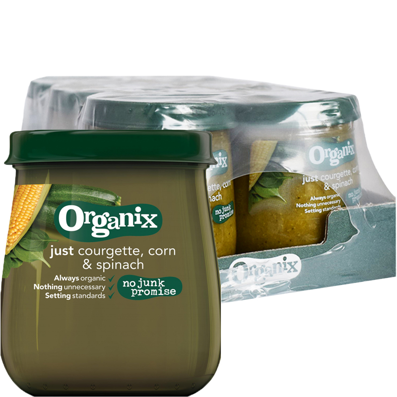 Eko Hel Låda Barnmat Zucchini, Majs & Spinat 6 x 120g - 89% rabatt