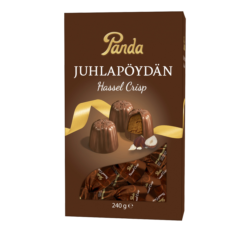 Mjölkchokladkonfekt "Hassel Crisp" 240g - 62% rabatt