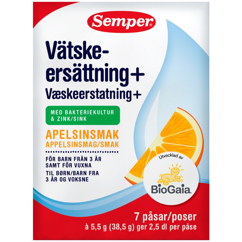 Vätskeersättning Apelsin 7 dospåsar - 51% rabatt