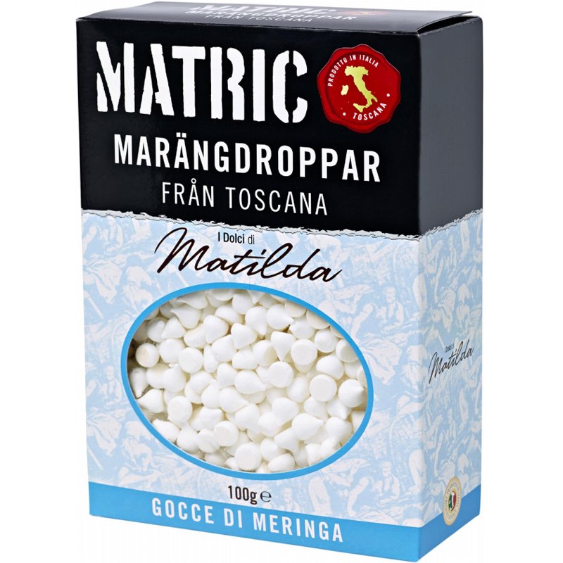 Marängdroppar 100g - 50% rabatt