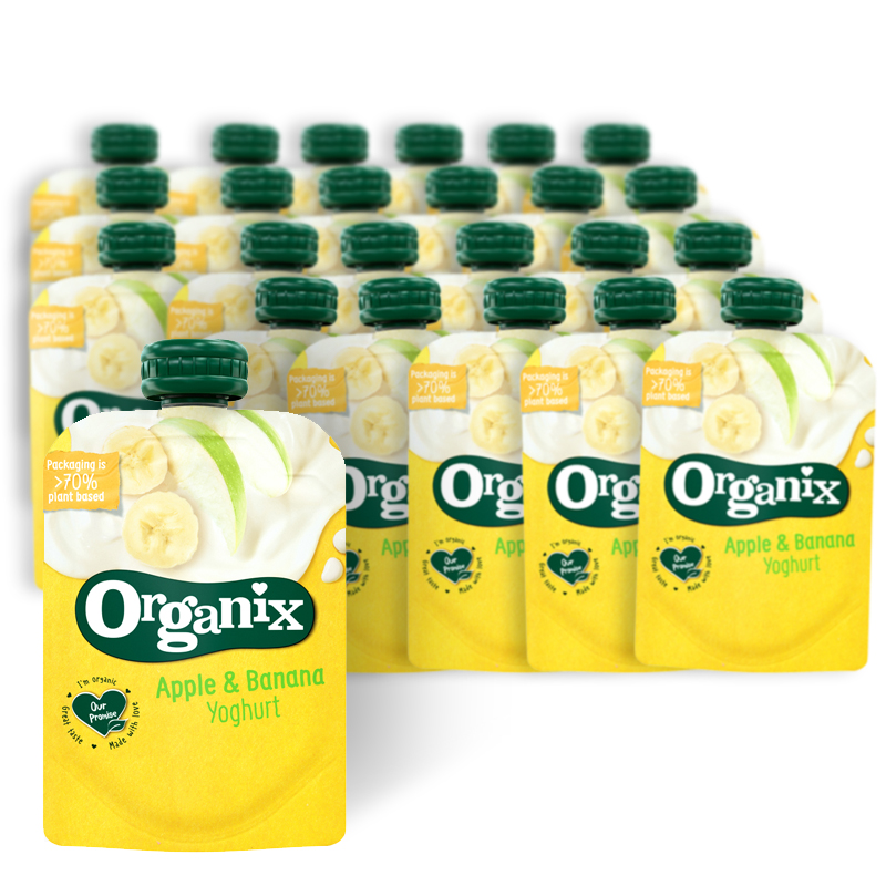 Eko Mellanmål Yoghurt, Äpple & Banan 24-pack - 64% rabatt