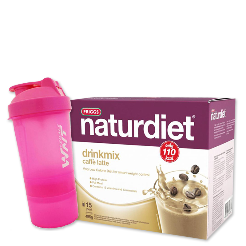 Drinkmix Caffe Latte 495g + Shaker - 68% rabatt