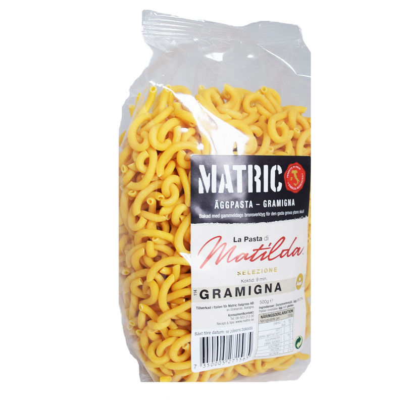 Äggpasta "Gramigna Riccia" 500g - 50% rabatt