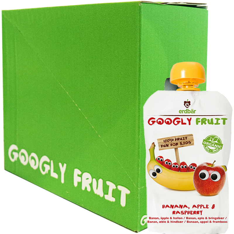 Hel Låda Banan, Äpple & Hallon 6 x 100g - 84% rabatt