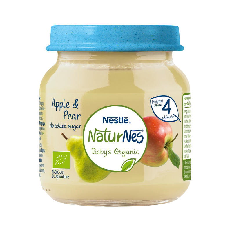 Äpple Päron EKO 4 mån, glasburk 125g
