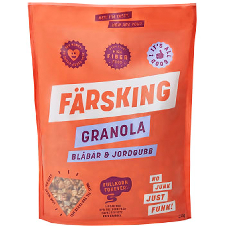 Granola Blåbär & Jordgubb - 22% rabatt