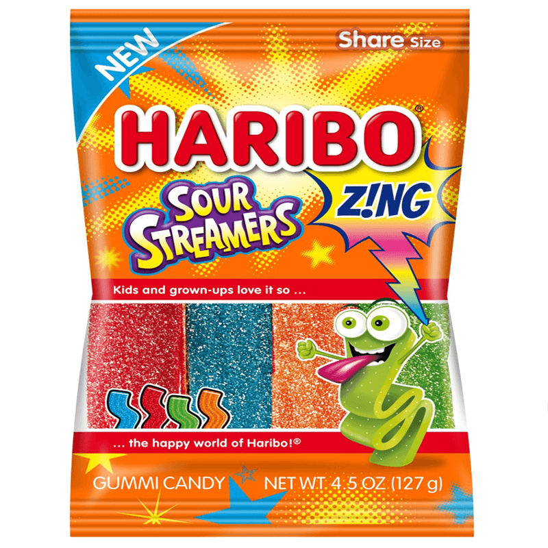 Haribo Sour Streamers 127g