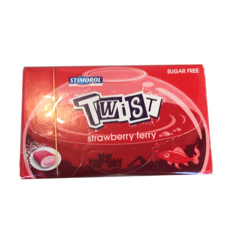 Tuggummi Twist Jordgubb - 66% rabatt