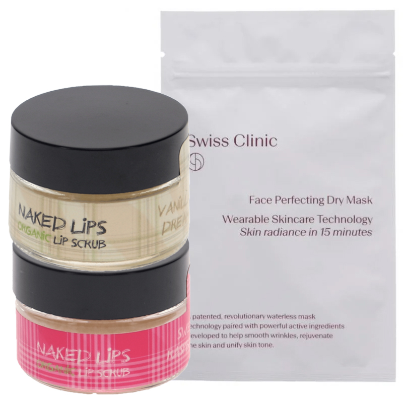Face Perfecting Dry Mask + Läppskrubb - 71% rabatt