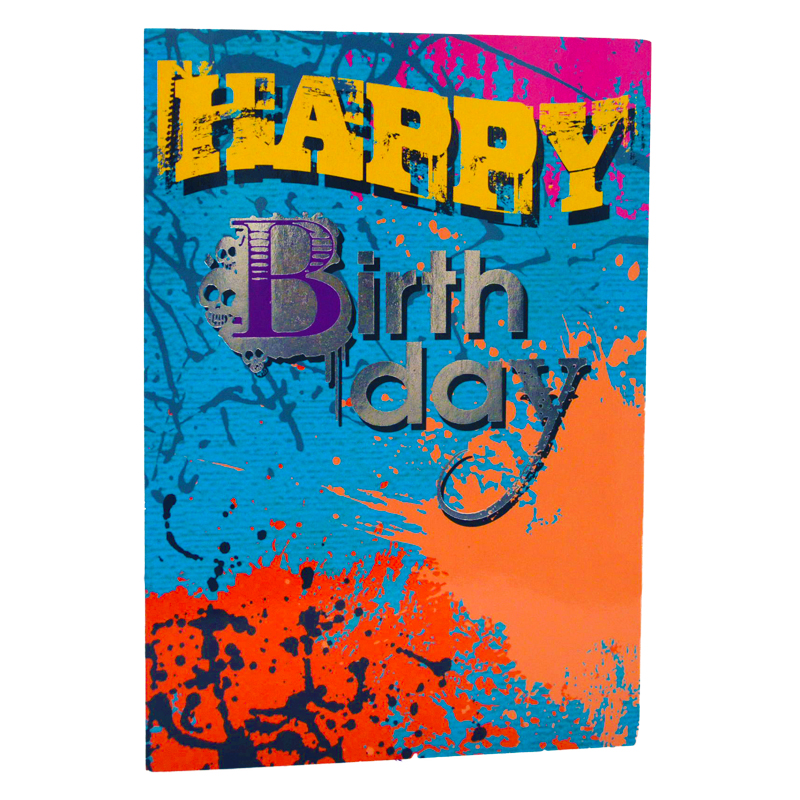 Kort Dubbelt "Happy Birthday" - 97% rabatt
