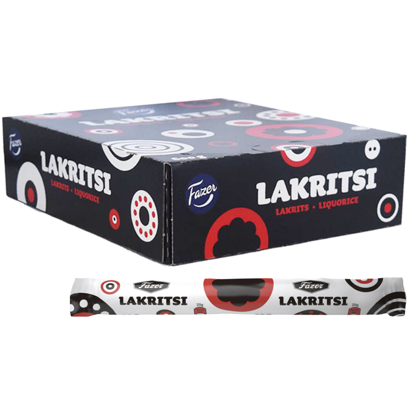 Hel Låda Lakritsstänger "Original" 30 x 20g - 20% rabatt