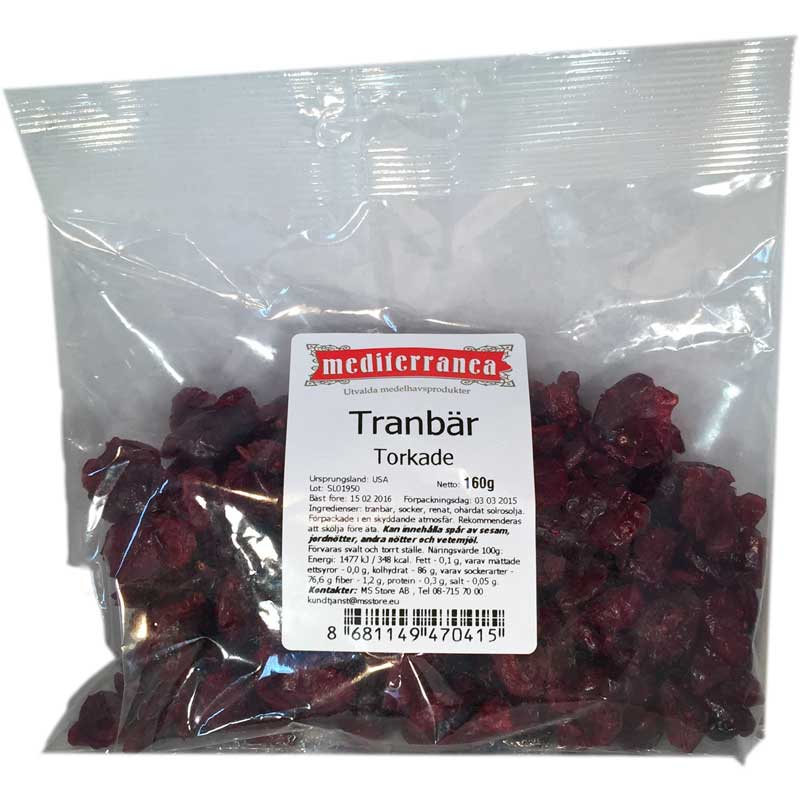 Torkade Tranbär - 33% rabatt