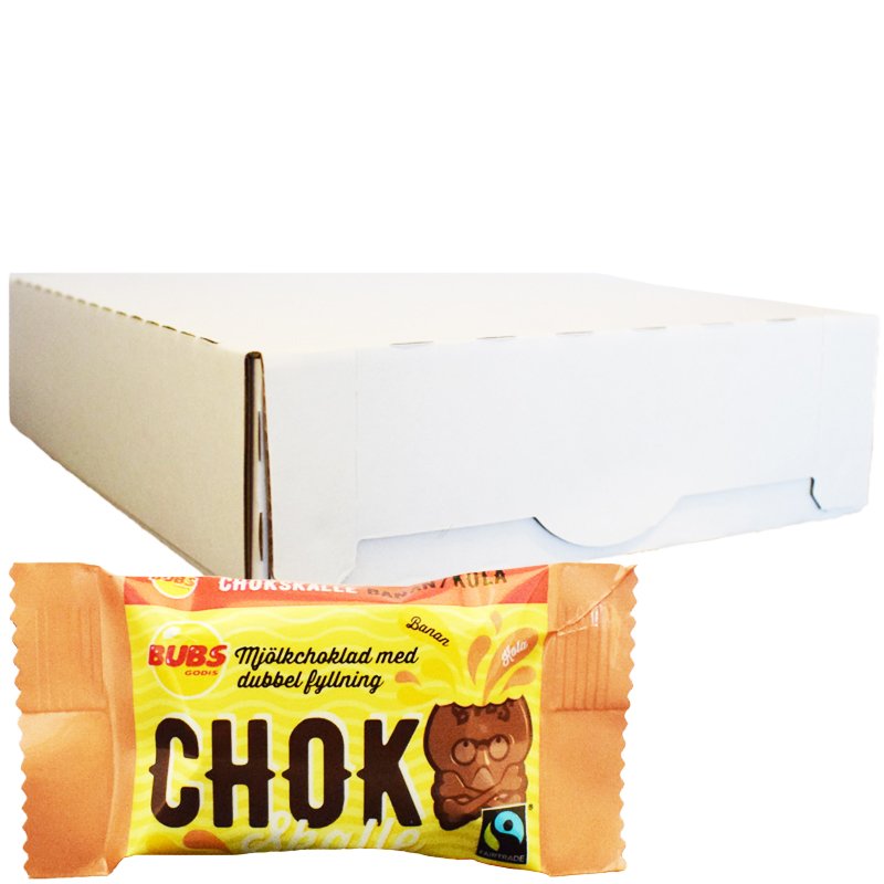 Hel Låda Mjölkchoklad Banan & Kola 40 x 17g - 34% rabatt
