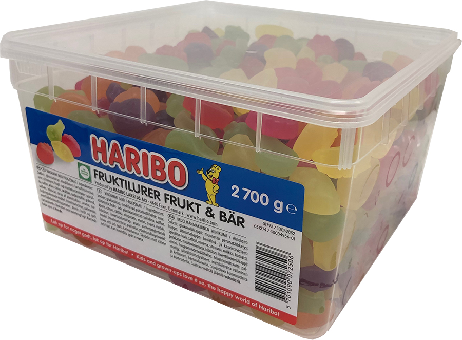 Haribo Fruktilurer 2.7kg