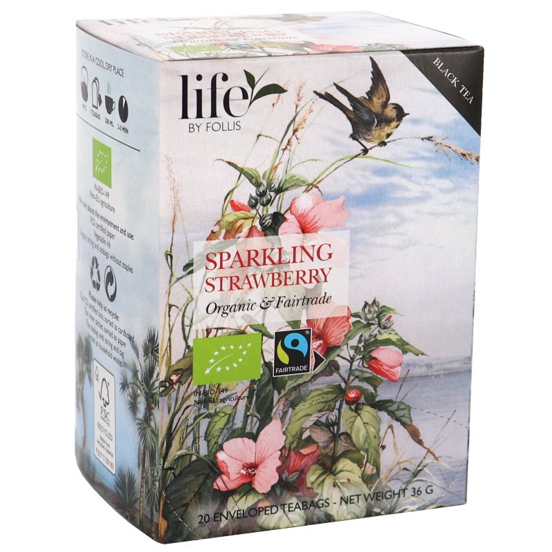 Eko Sparkling Strawberry Svart Te - 51% rabatt