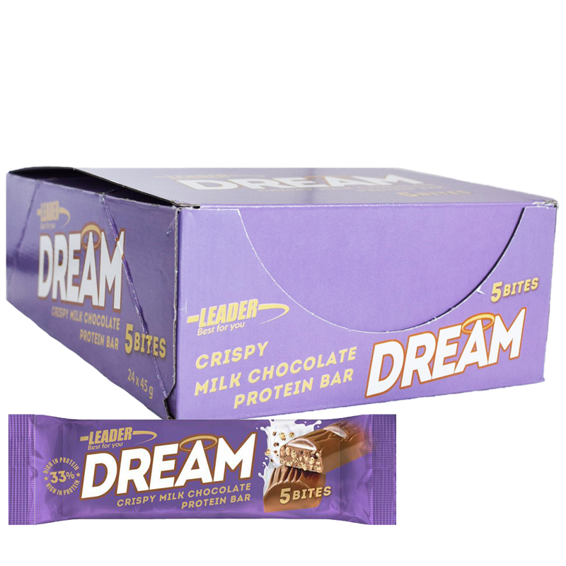 Hel Låda Proteinbar "Milk Chocolate" 24 x 45g - 50% rabatt