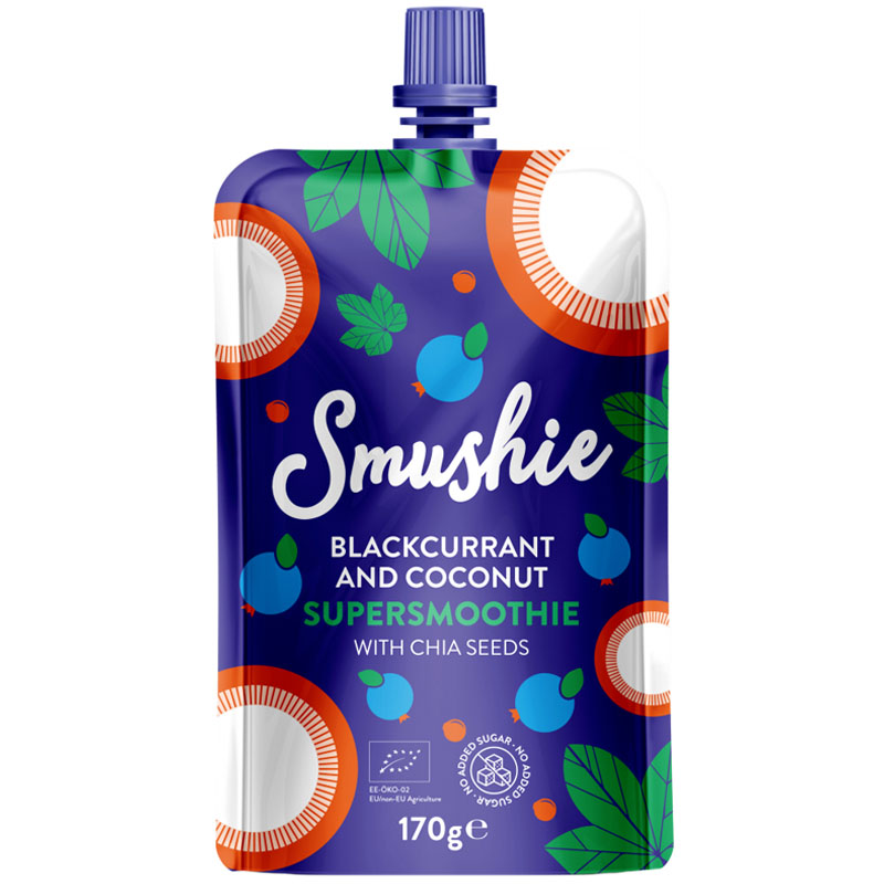 Eko Smoothie "Blackcurrant & Coconut" 170g - 34% rabatt
