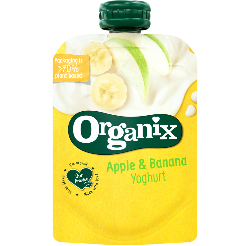 Eko Mellanmål Yoghurt, Äpple & Banan - 35% rabatt