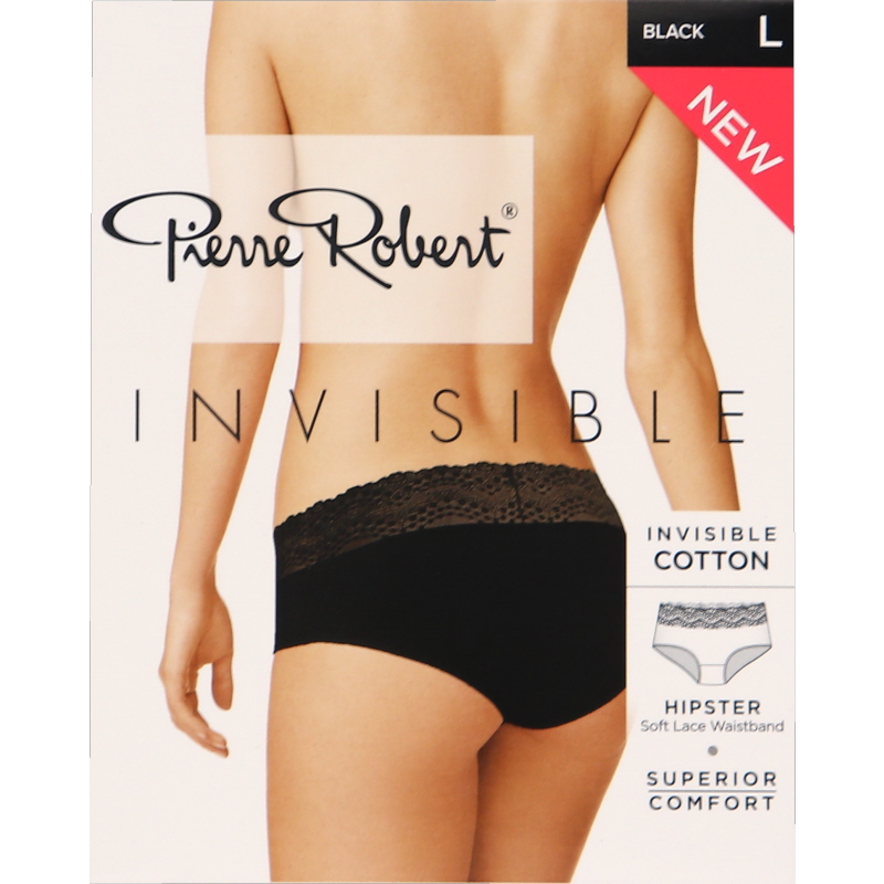 Bomull Hipster Svart Spets Stl L - 59% rabatt