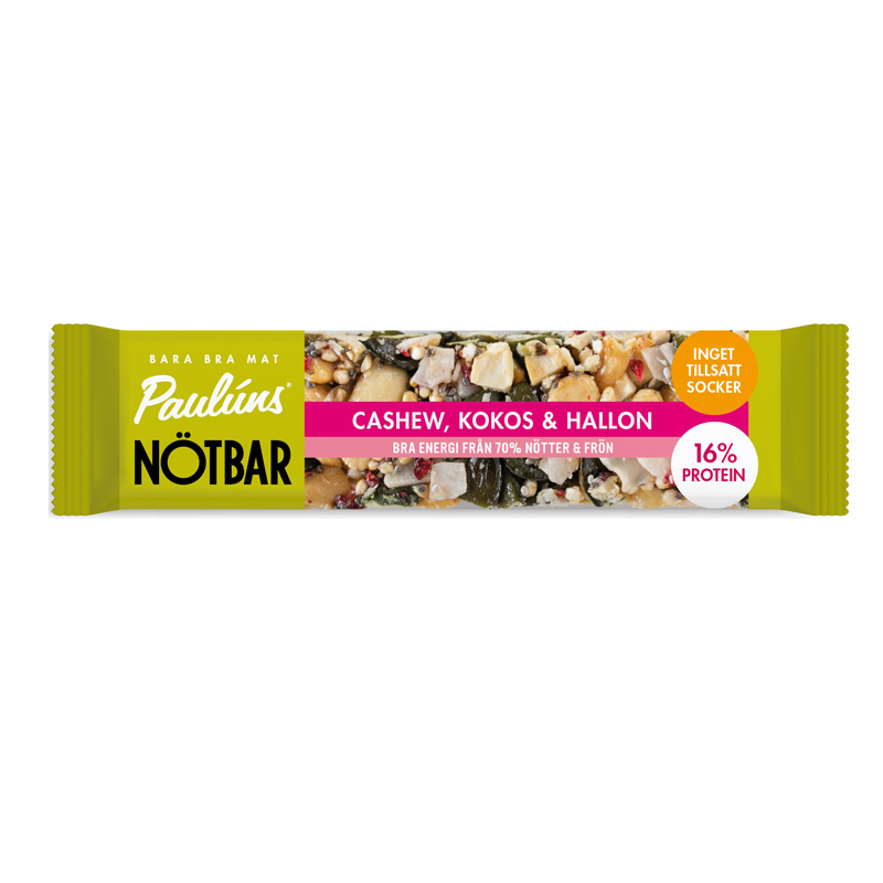 Pauluns Nötbar Hal. cash. kokos 35g - 40% rabatt