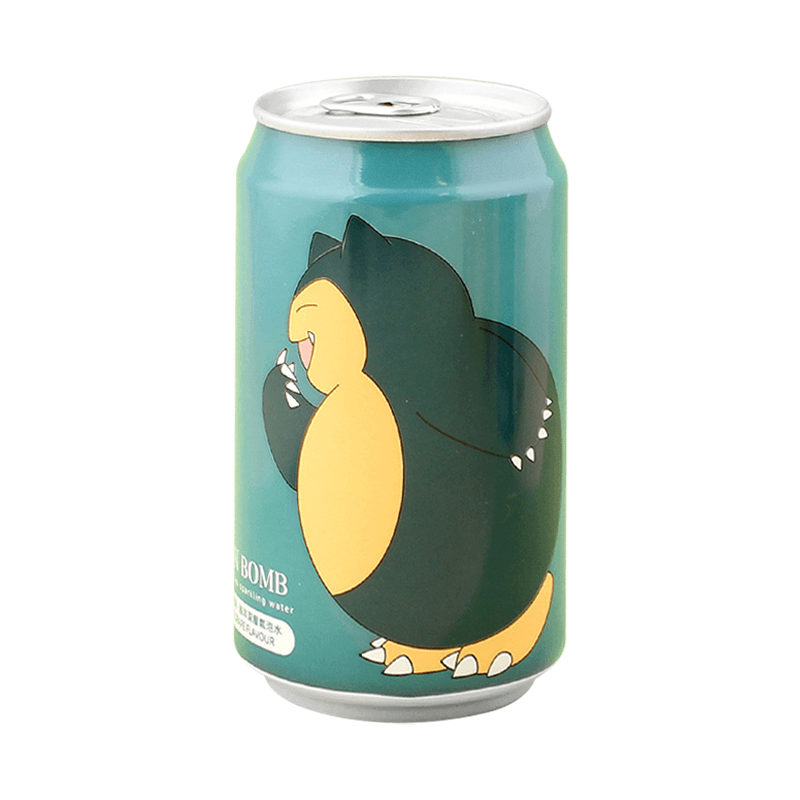 Ocean Bomb Pokemon Snorlax White Grape Sparkling Water 330ml