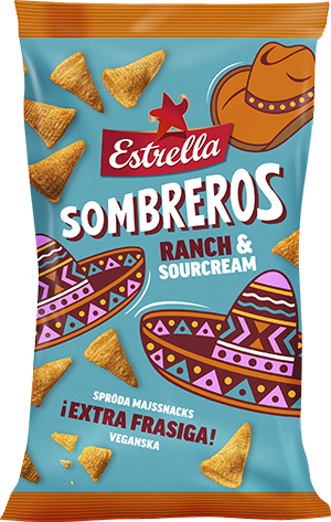 Estrella Sombreros Ranch & Sourcream 125g