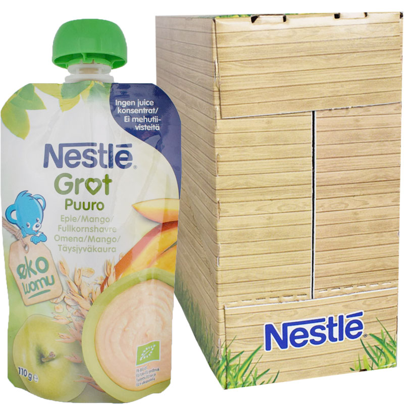 Eko Hel Låda Barnmat Gröt Äpple & Mango 6 x 110g - 38% rabatt
