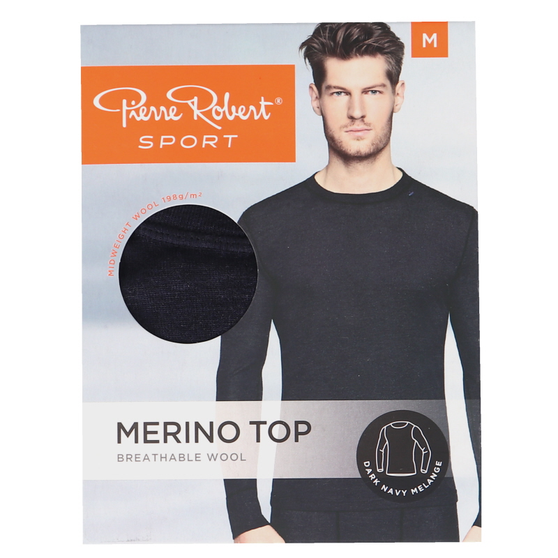 Underställströja Merinoull Dark Navy Herr Stlk M - 60% rabatt