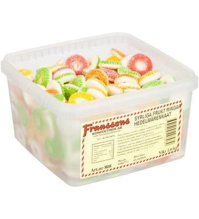 Franssons Fruktringar Syrliga 1.6kg