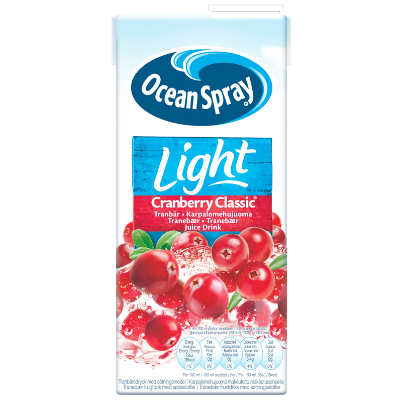 Tranbärsdryck "Light" 1l - 54% rabatt