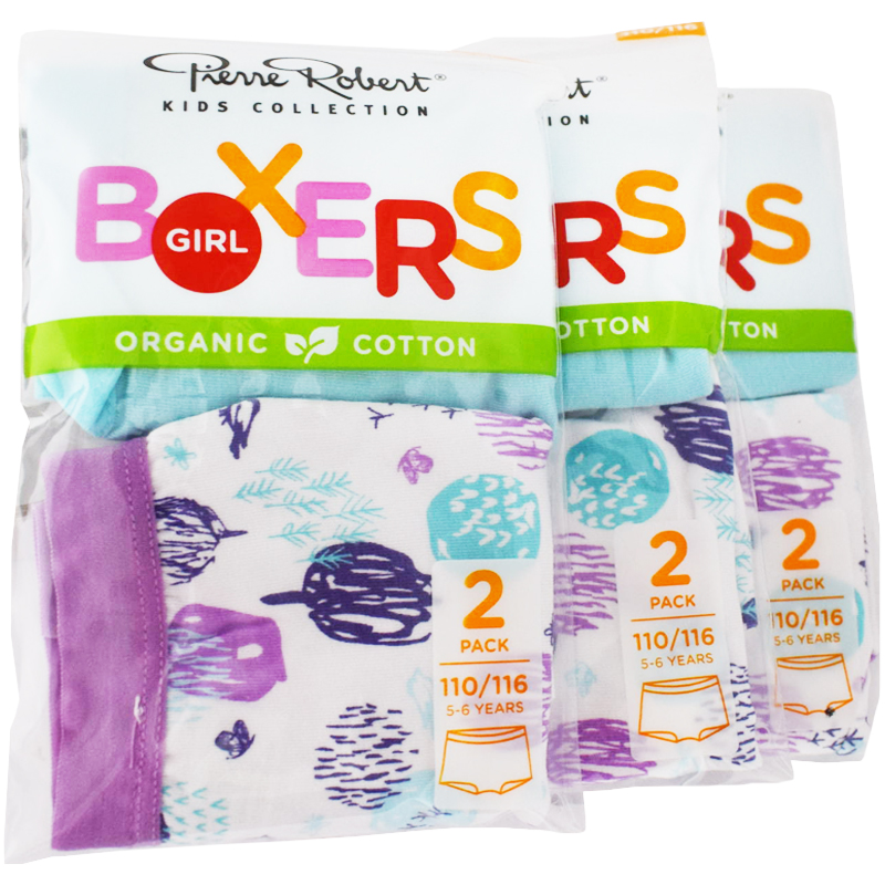 Trosor Boxers Barn 110-116 Lila & mintgrön 6-pack - 46% rabatt