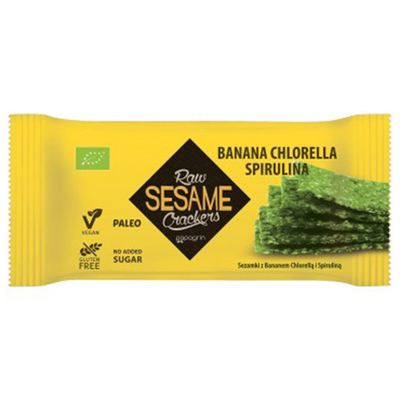 Sesamkex "Banan, Chlorella & Spirulina" 20g - 29% rabatt