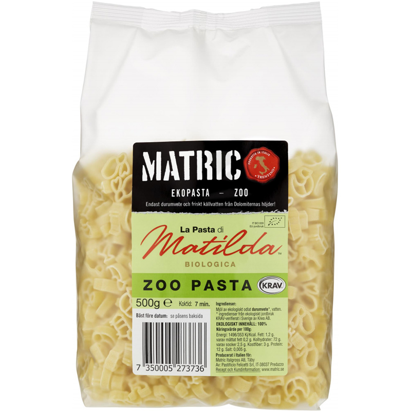 Pasta "Zoo" 500g - 21% rabatt