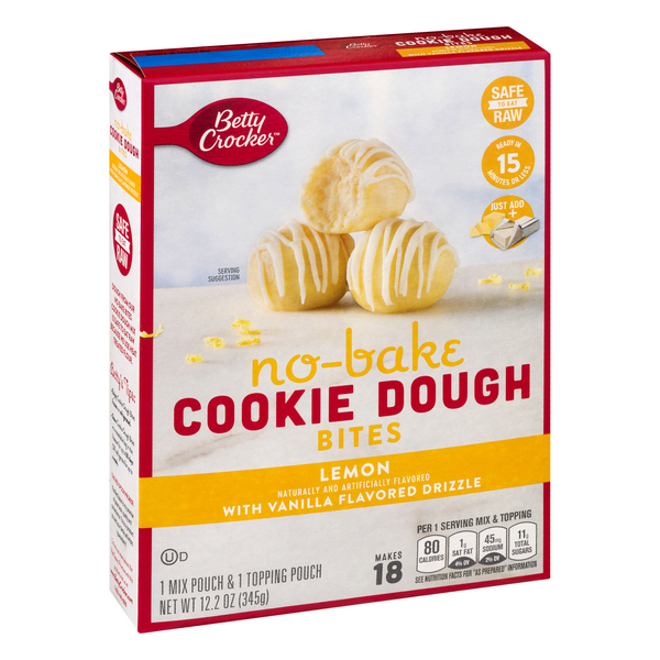 Betty Crocker No-Bake Cookie Dough Bites Lemon 345g