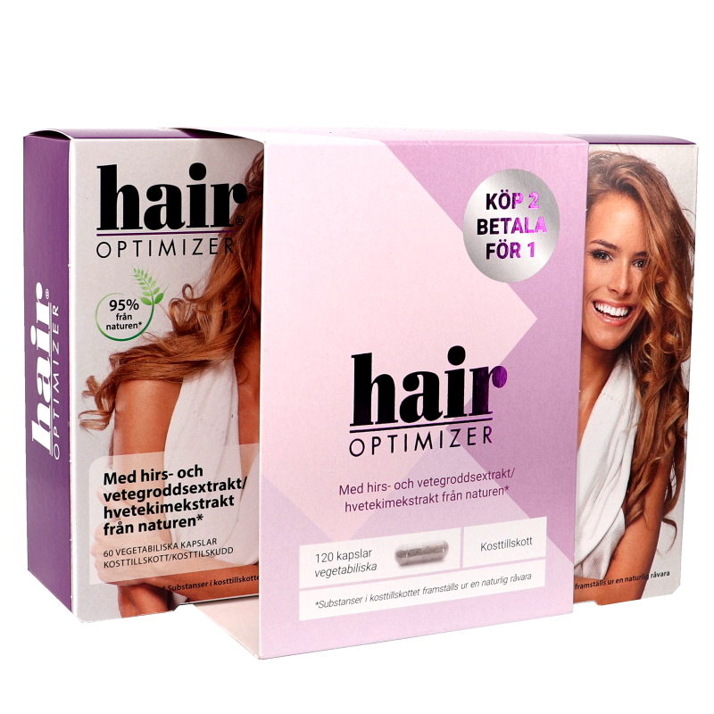 Hair Optimizer 2x60 kapslar - 70% rabatt