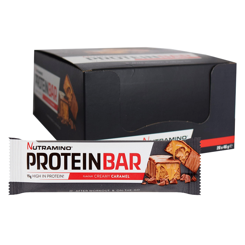 Hel Låda Proteinbars "Creamy Caramel" 20 x 46g - 78% rabatt
