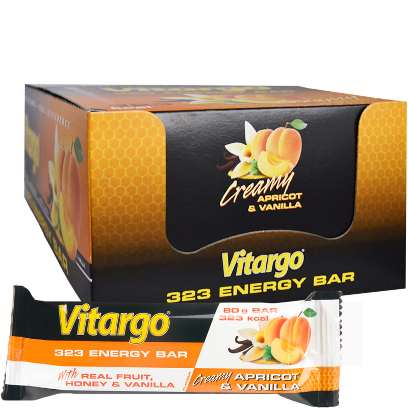 Hel Låda Energibars "Apricot & Vanilla" 25 x 80g - 52% rabatt