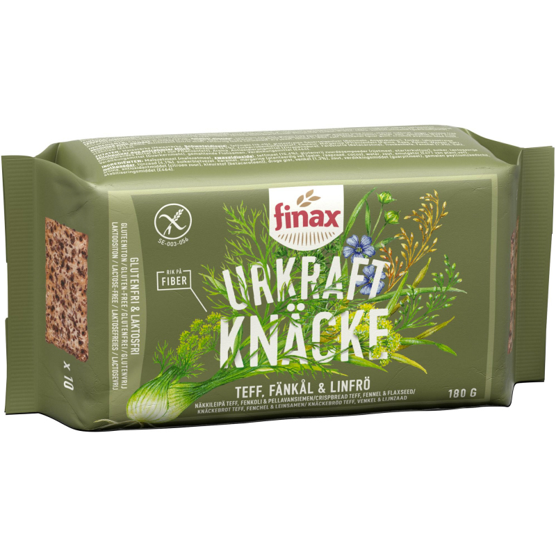 Knäckebröd Teff, Fänkål & Linfrö 180g - 50% rabatt