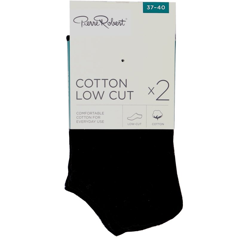 2-pack Strumpor Låga Svarta Stlk 37-40 - 41% rabatt