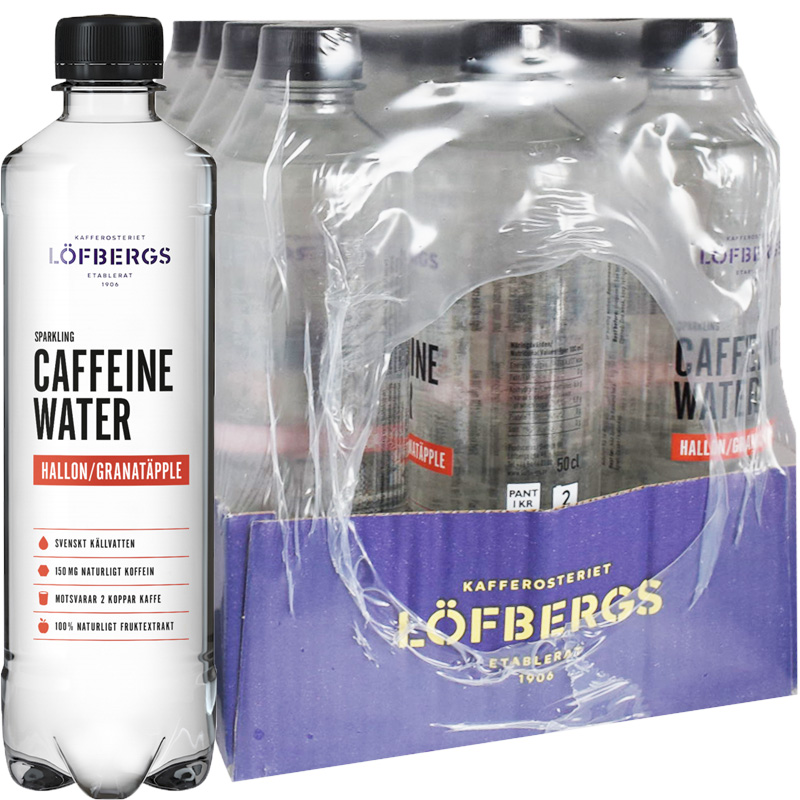 Koffeinvatten Hallon & Granatäpple 12-pack - 50% rabatt