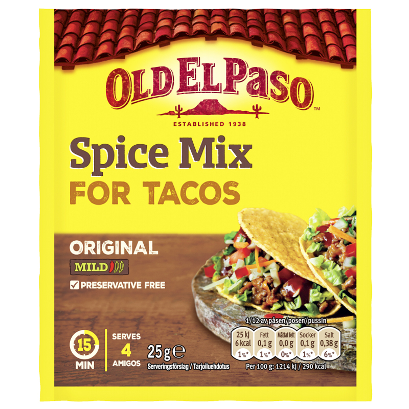 Kryddmix "For Tacos" 25g - 9% rabatt