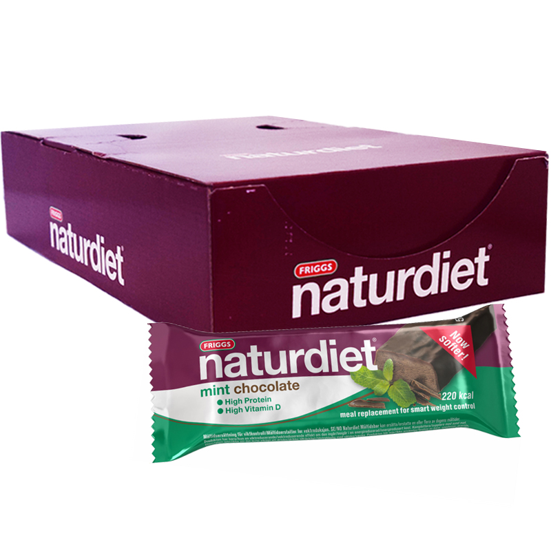 Hel Låda Mealbar "Mint Choco" 18 x 50g - 72% rabatt