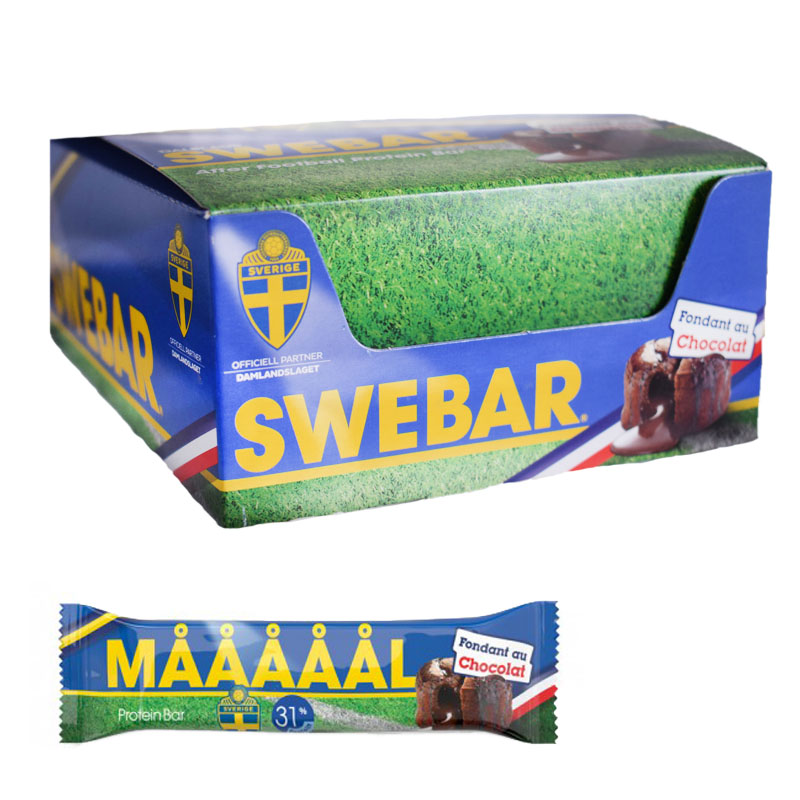 Hel Låda Proteinbars "Fondant Au Chocolat" 20 x 55g - 45% rabatt