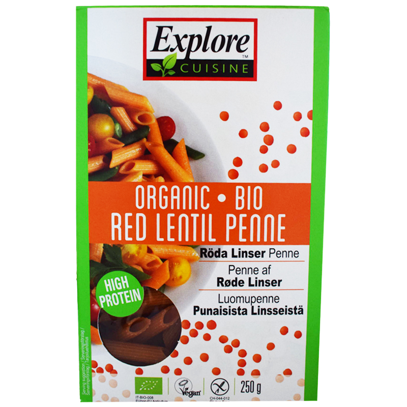 Eko Röda Linser "Penne" 250g - 28% rabatt
