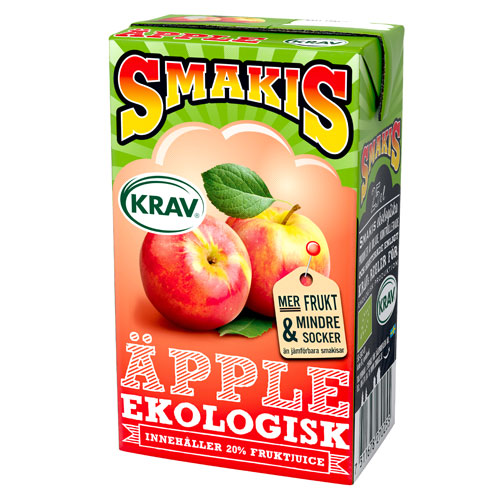 SMAKIS ÄPPLE KRAV BRICK 25 cl - 27 st